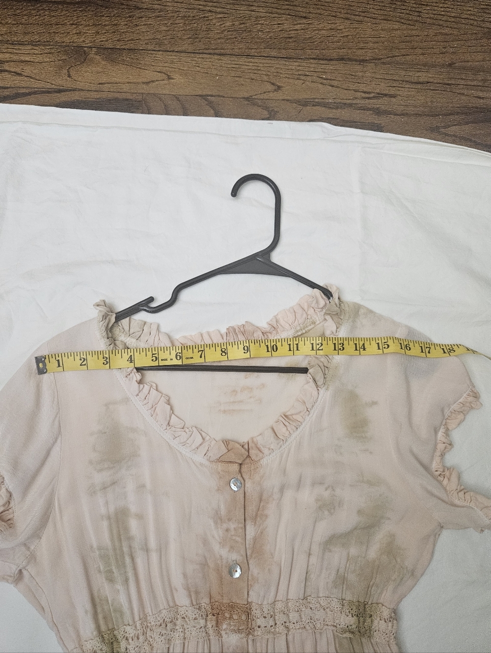 Jen's Pirate Booty Boho Tie-Dye Maxi Dress in Peach & Cream - Picture 9 of 12